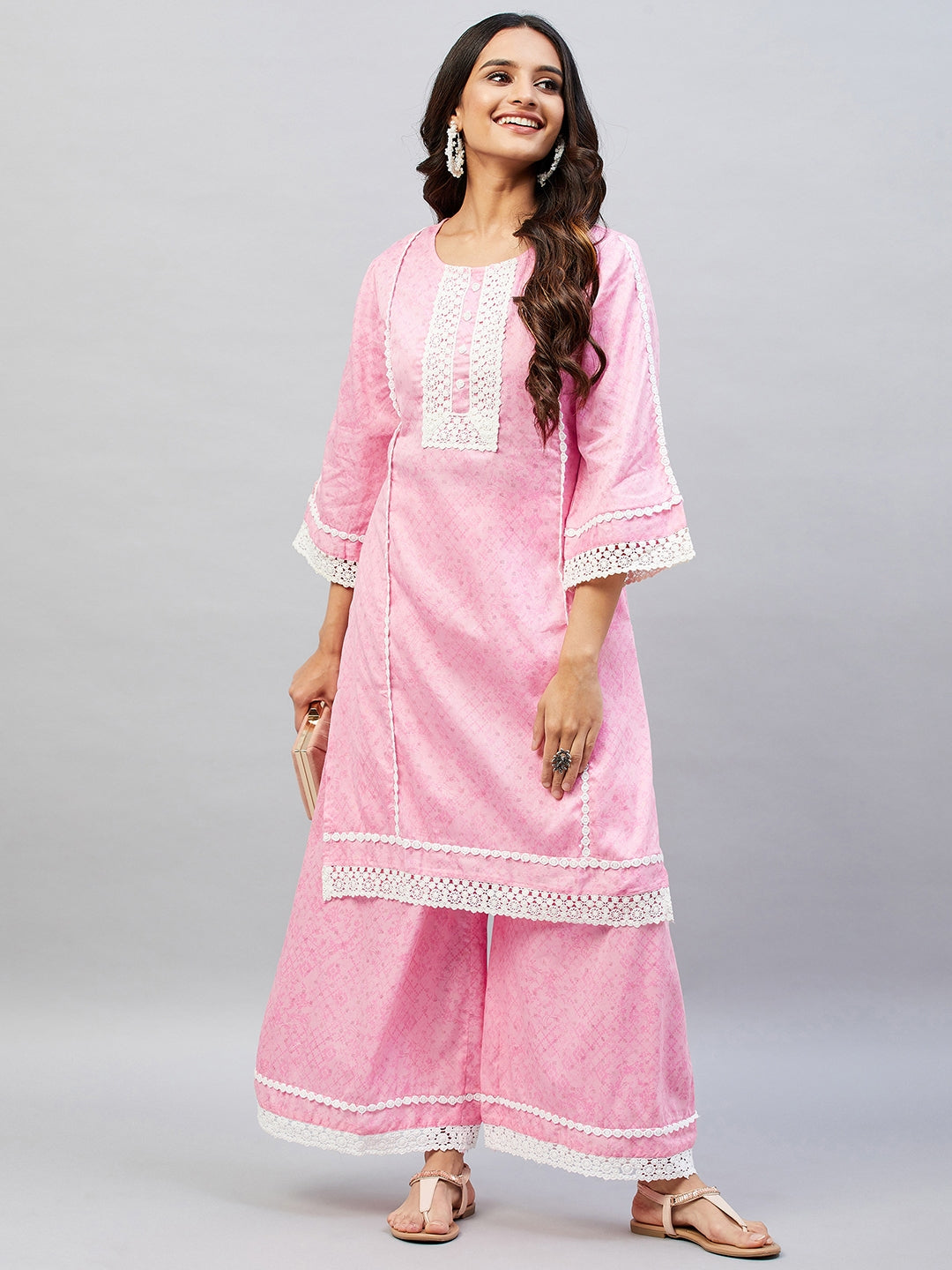 VERONICA PINK SUIT SET