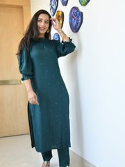 AAHELI TAAHIRA TINY-DOTS SUIT SET