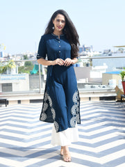 AAHELI SAPPHIRE KURTA & SHARARA SET