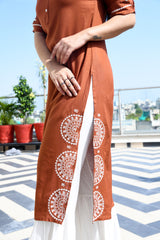 AAHELI SIENNA KURTA & SHARARA SET