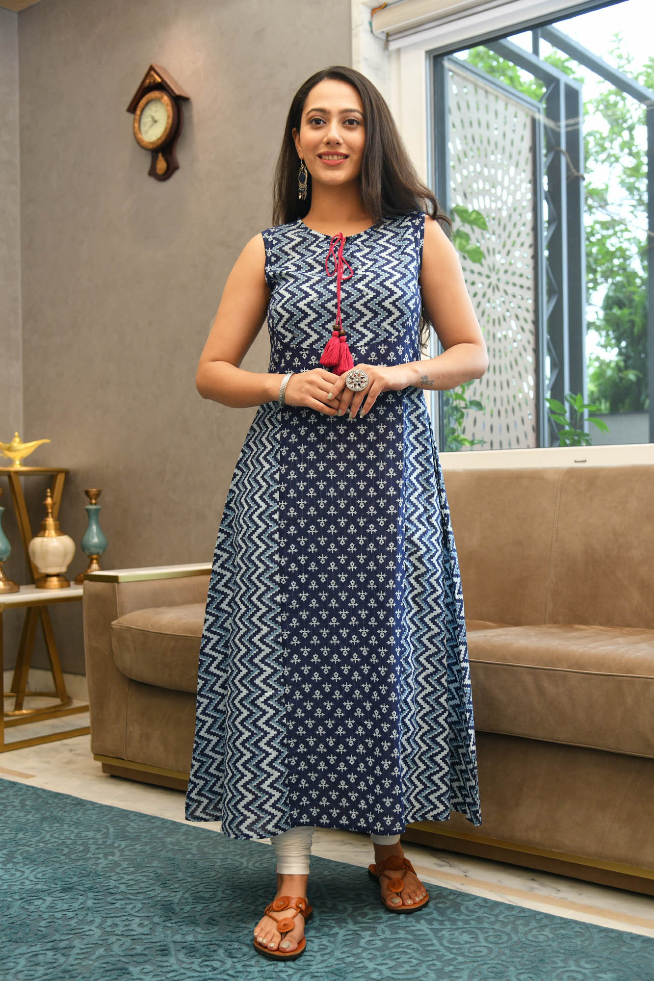 AAHELI ANVIKA PRINTED A-LINE KURTA