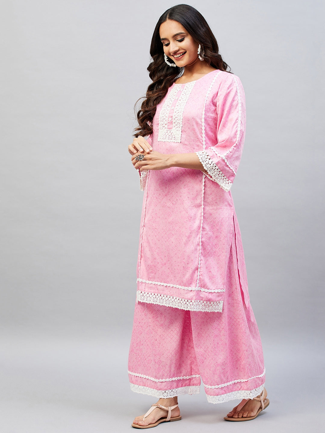 VERONICA PINK SUIT SET