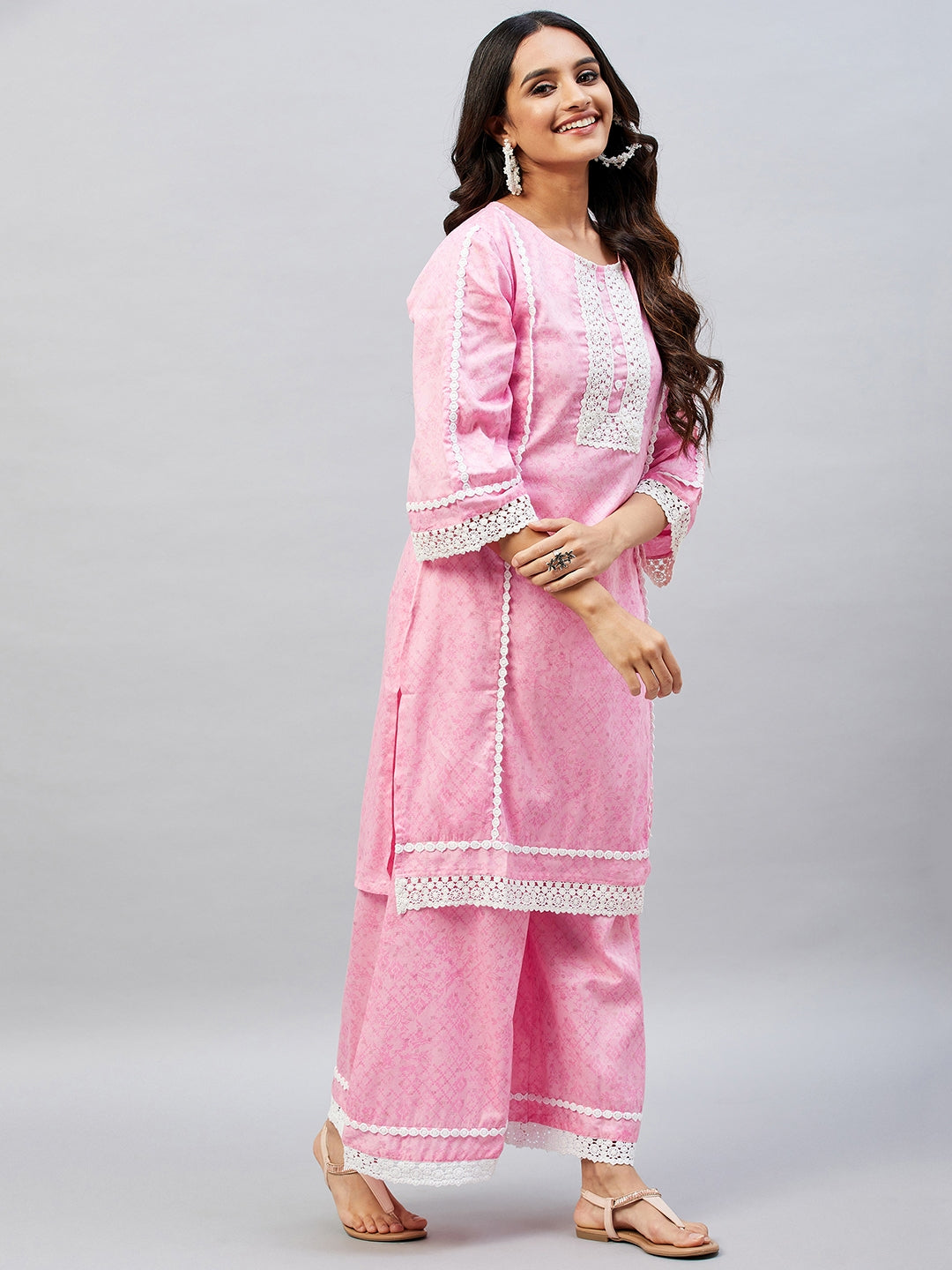 VERONICA PINK SUIT SET
