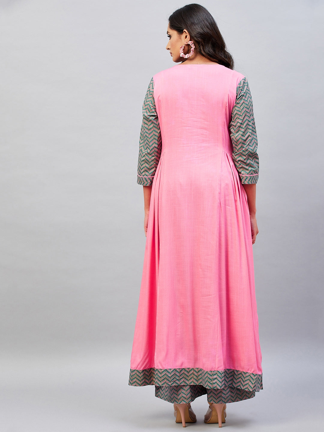 MIRROR WORK RAYON LONG KURTA