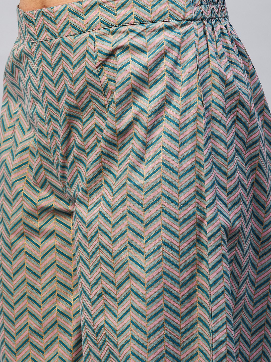 MIRROR WORK RAYON LONG KURTA
