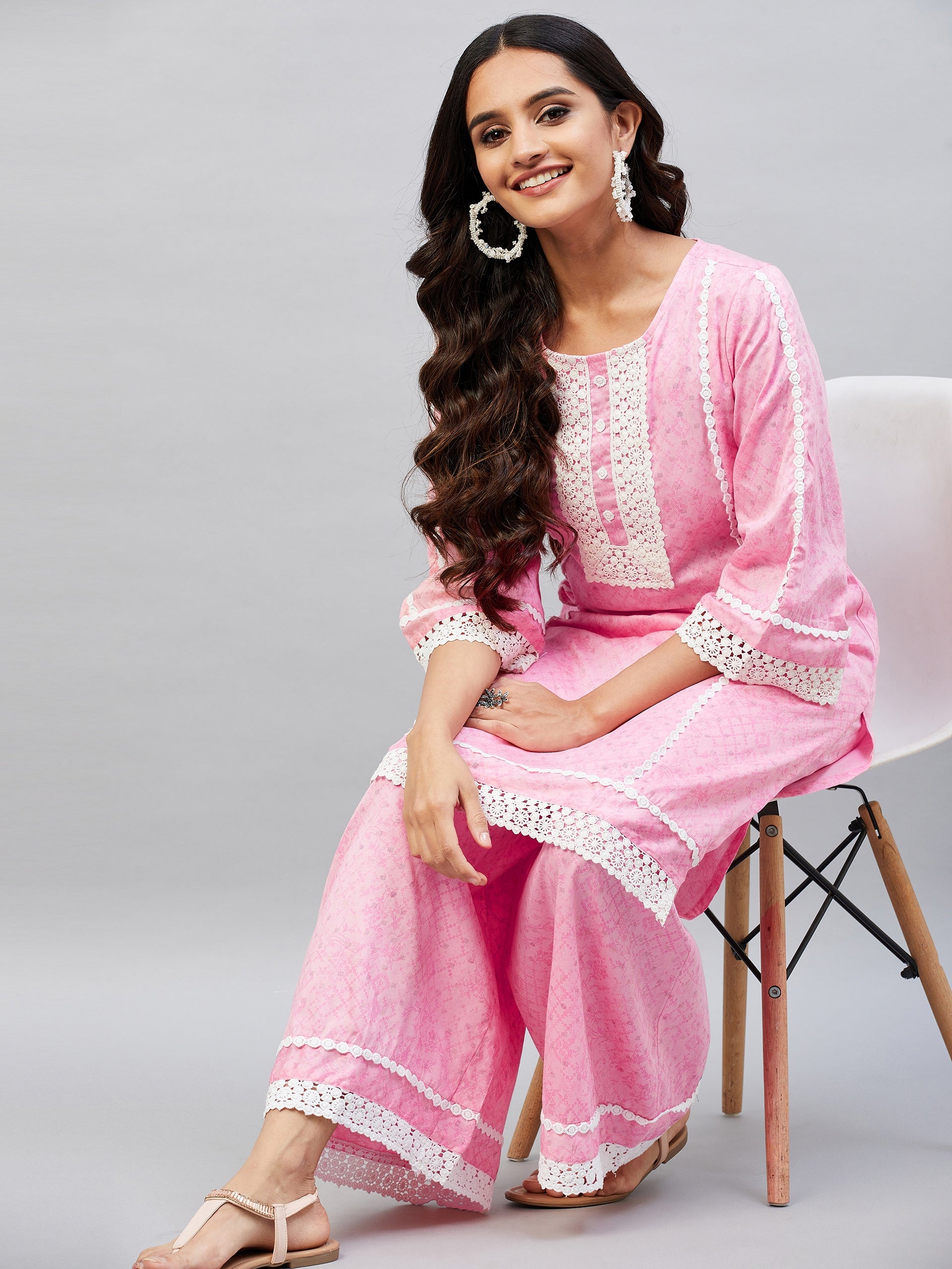 VERONICA PINK SUIT SET