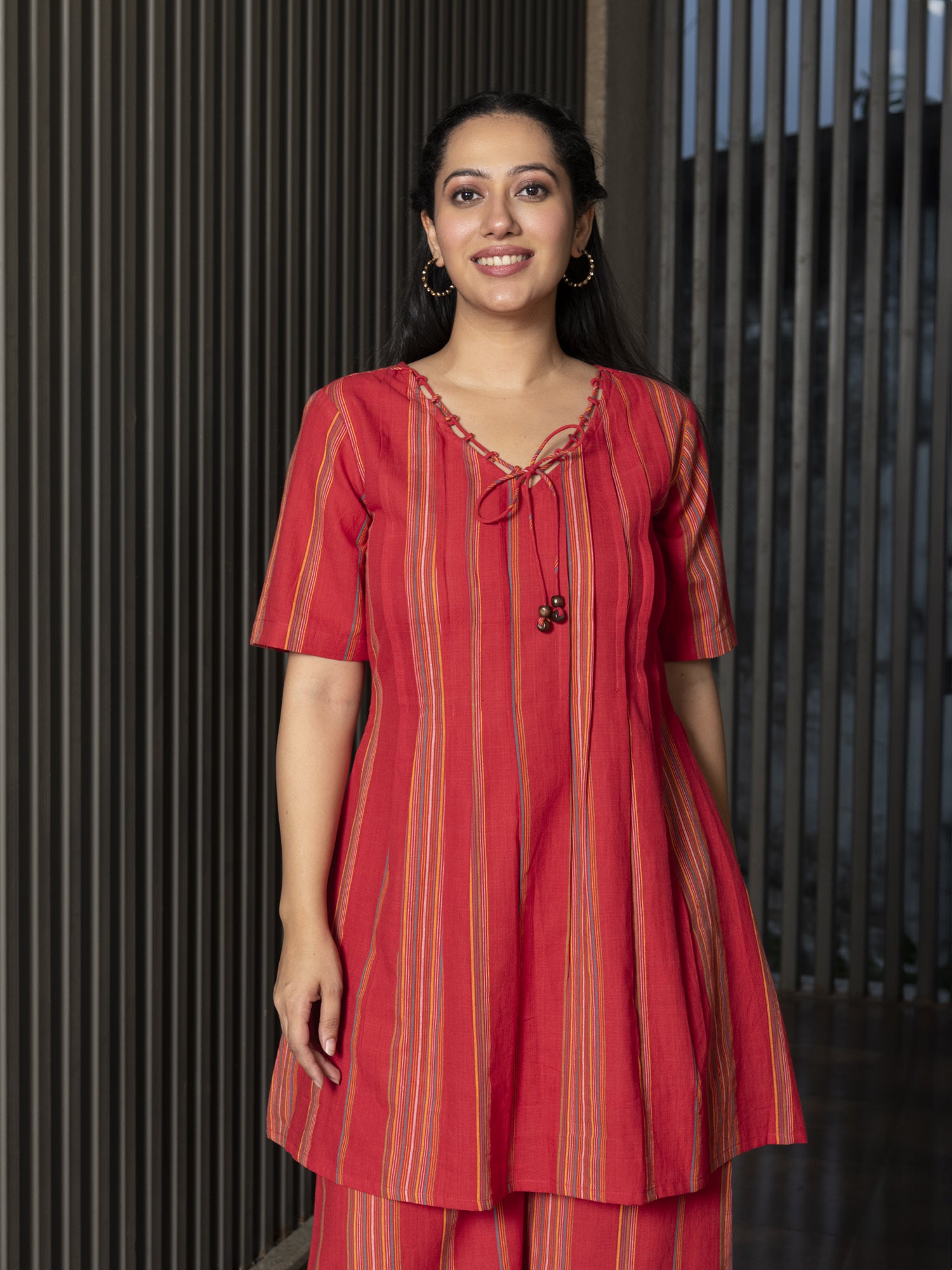 AADITA YARN DYED COTTON CO-ORD SET