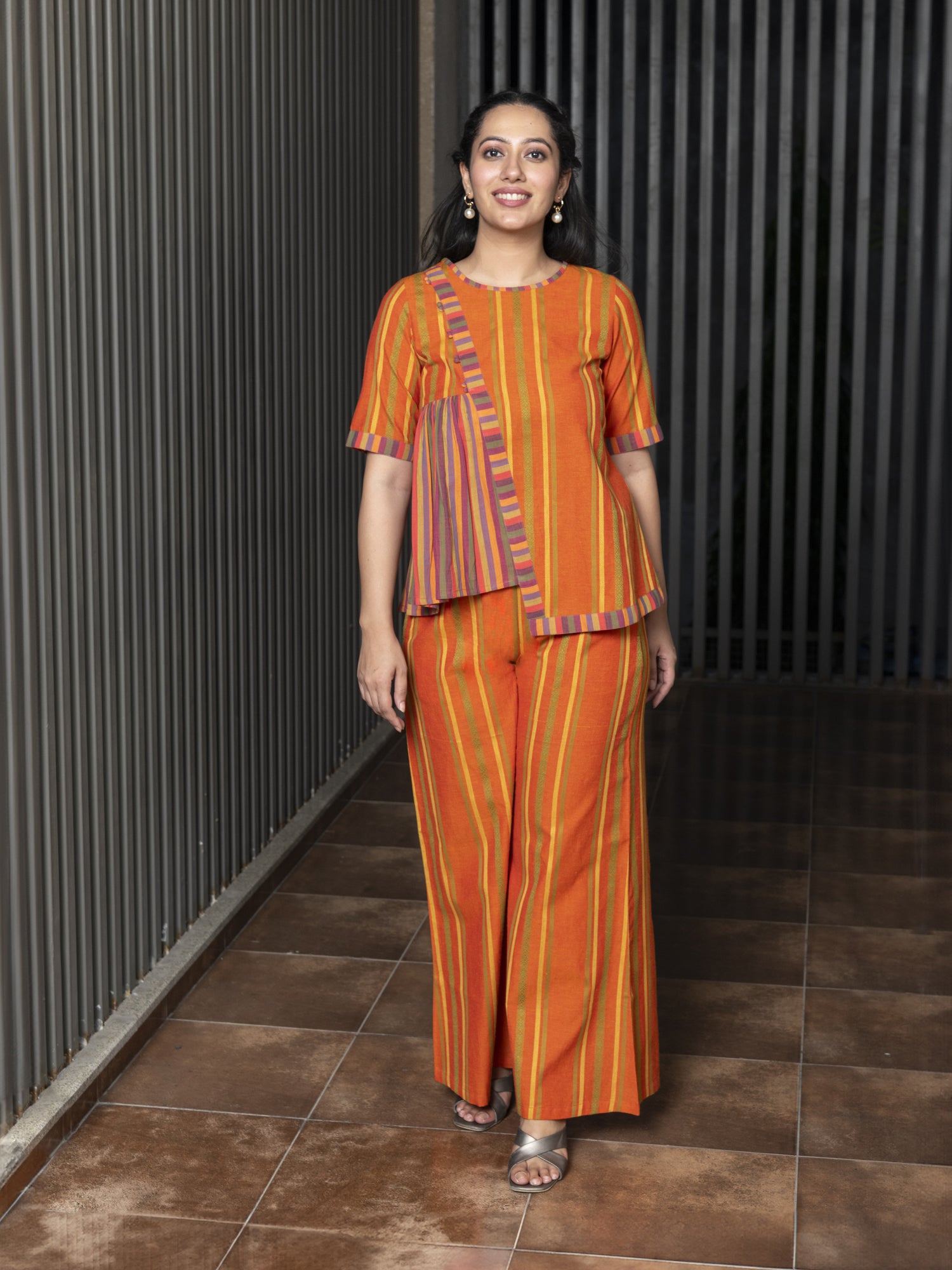 AAHELI BHRITHI YARN DYED COTTON CO-ORD SET