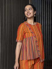 AAHELI BHRITHI YARN DYED COTTON CO-ORD SET