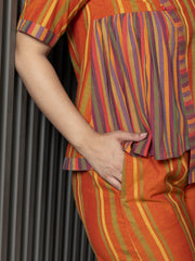 AAHELI BHRITHI YARN DYED COTTON CO-ORD SET