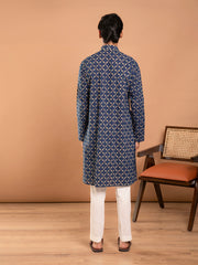 AAHELI AHAAN HAND BLOCK PRINTED KURTA-PANT SET