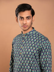 AAHELI AKSHAJ HAND BLOCK PRINTED KURTA-PANT SET