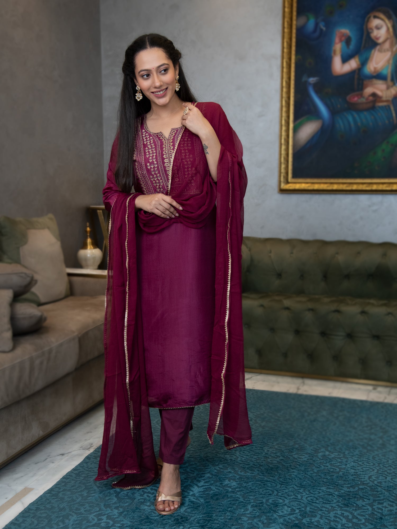 NAYANA KURTA-PANTS & DUPATTA SET