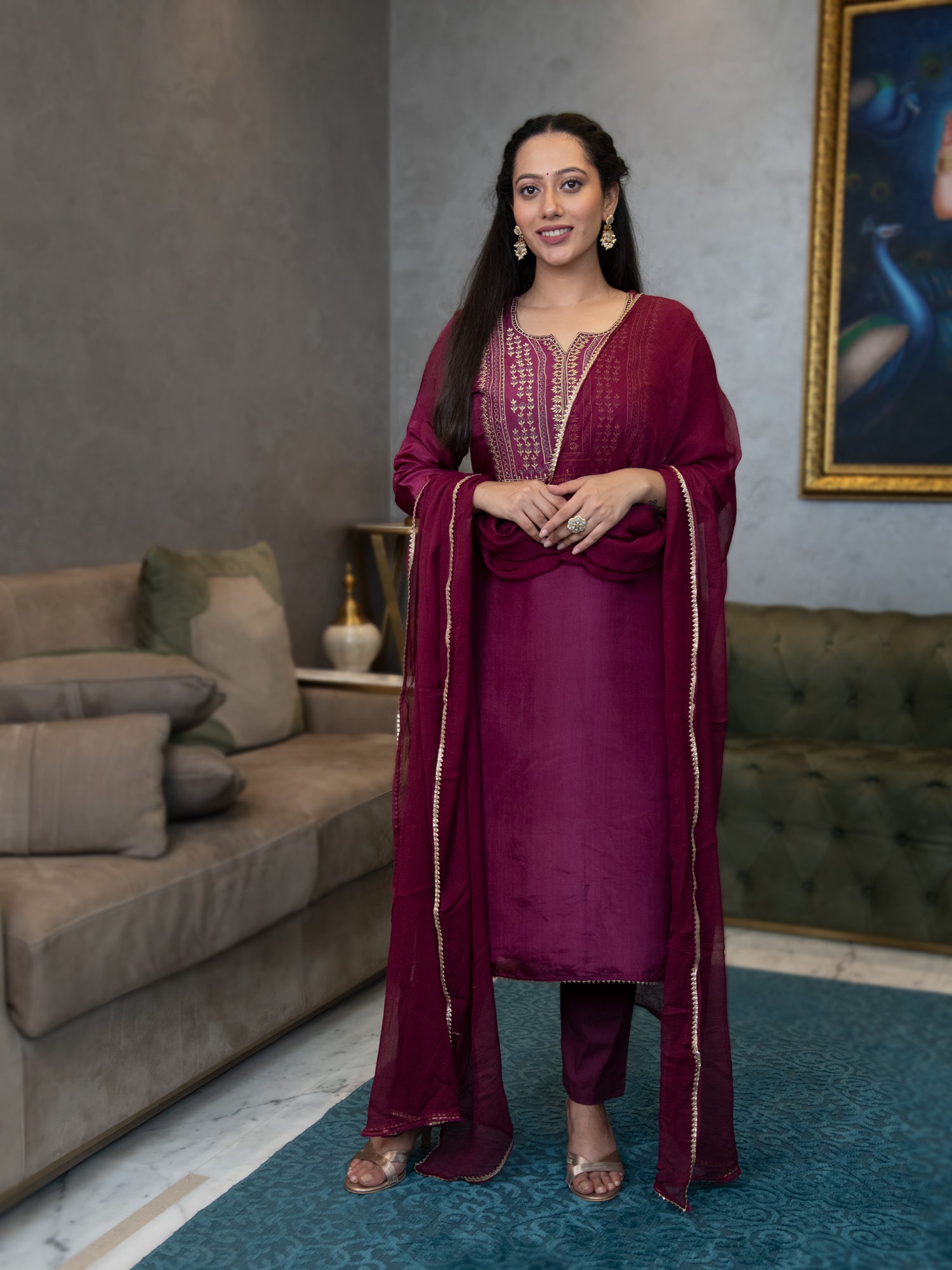 NAYANA KURTA-PANTS & DUPATTA SET