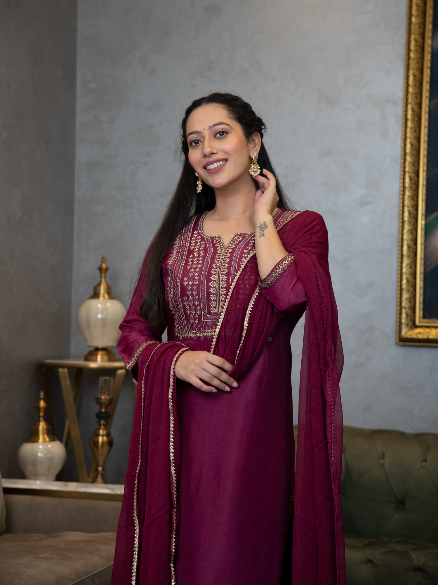 NAYANA KURTA-PANTS & DUPATTA SET
