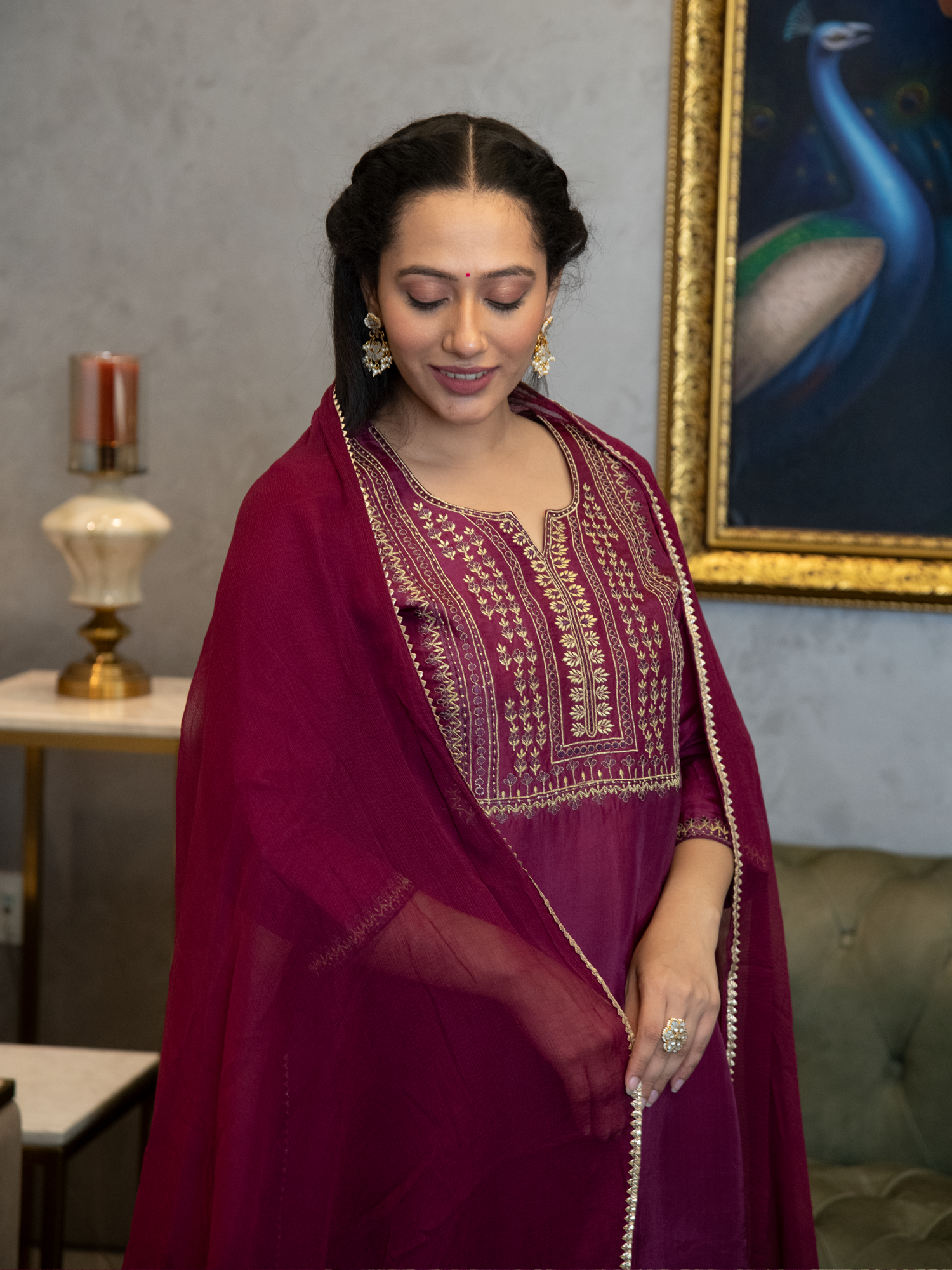 NAYANA KURTA-PANTS & DUPATTA SET