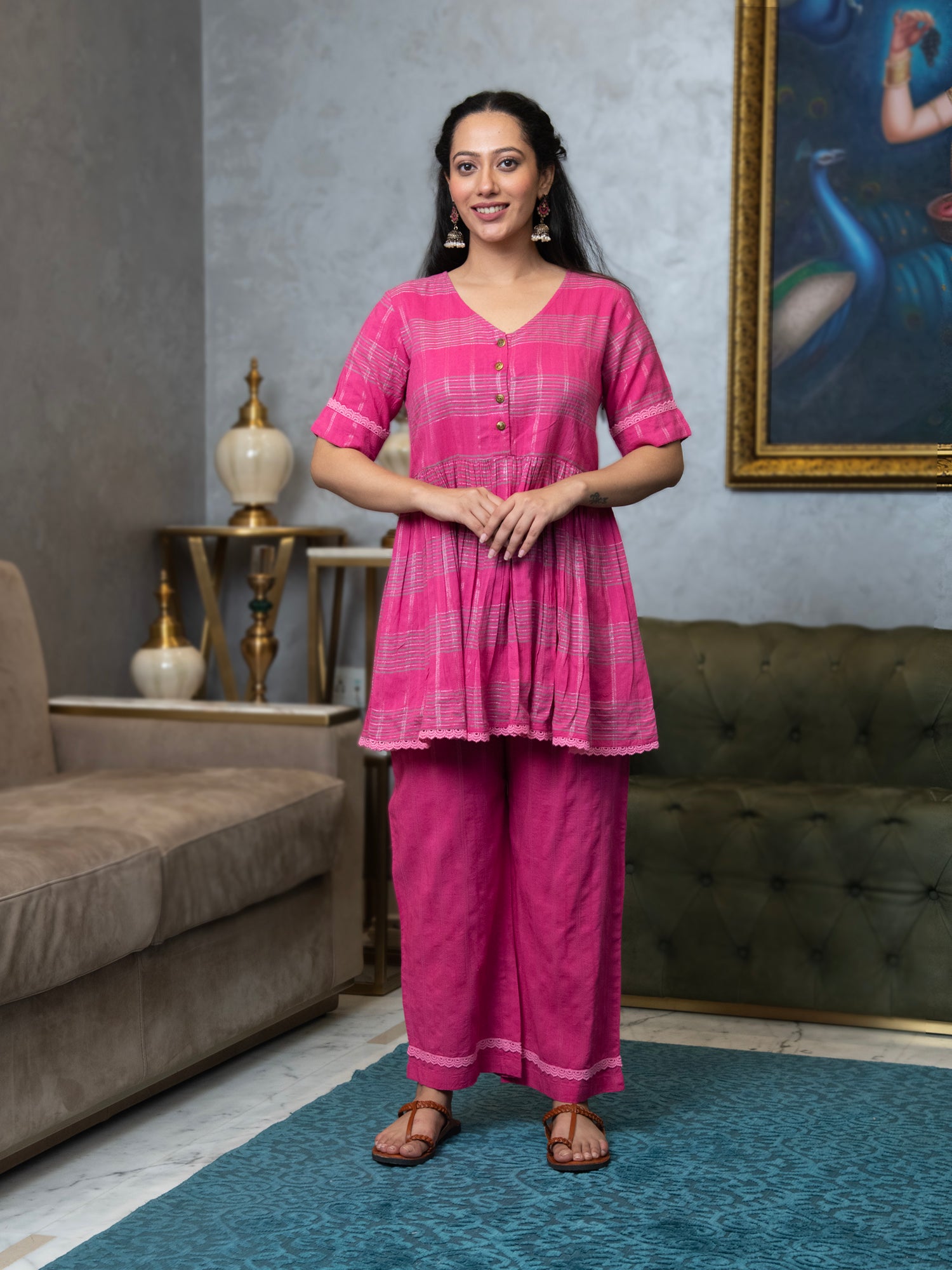 LUMINOUS PINK CO-ORD SET