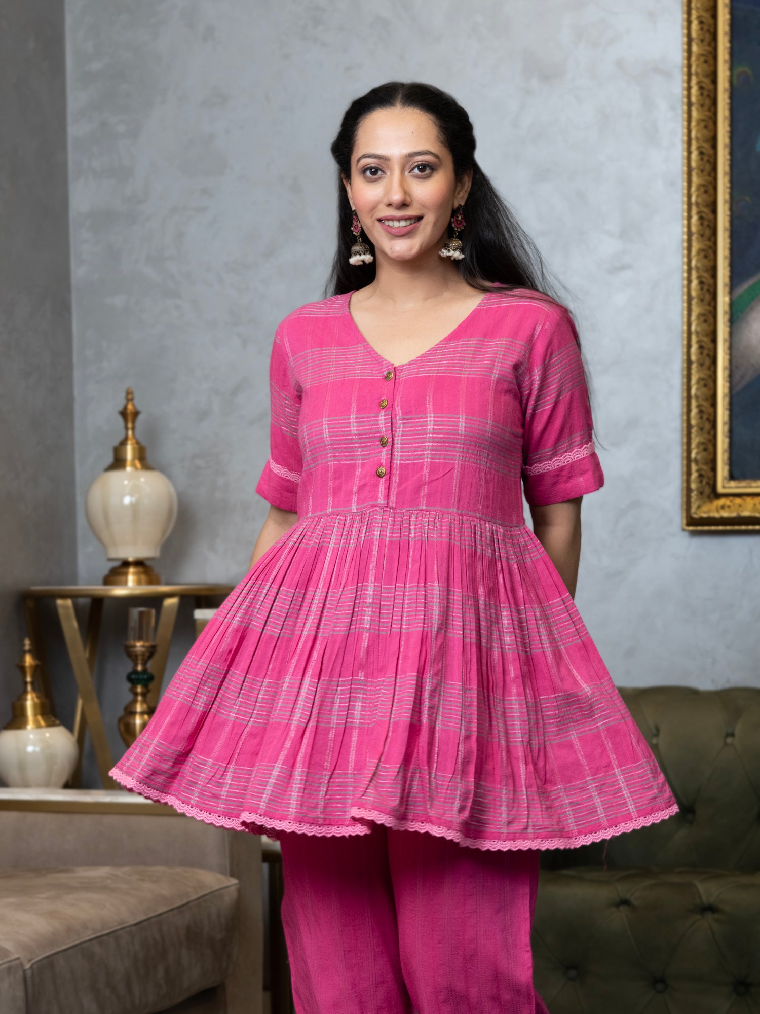 LUMINOUS PINK CO-ORD SET
