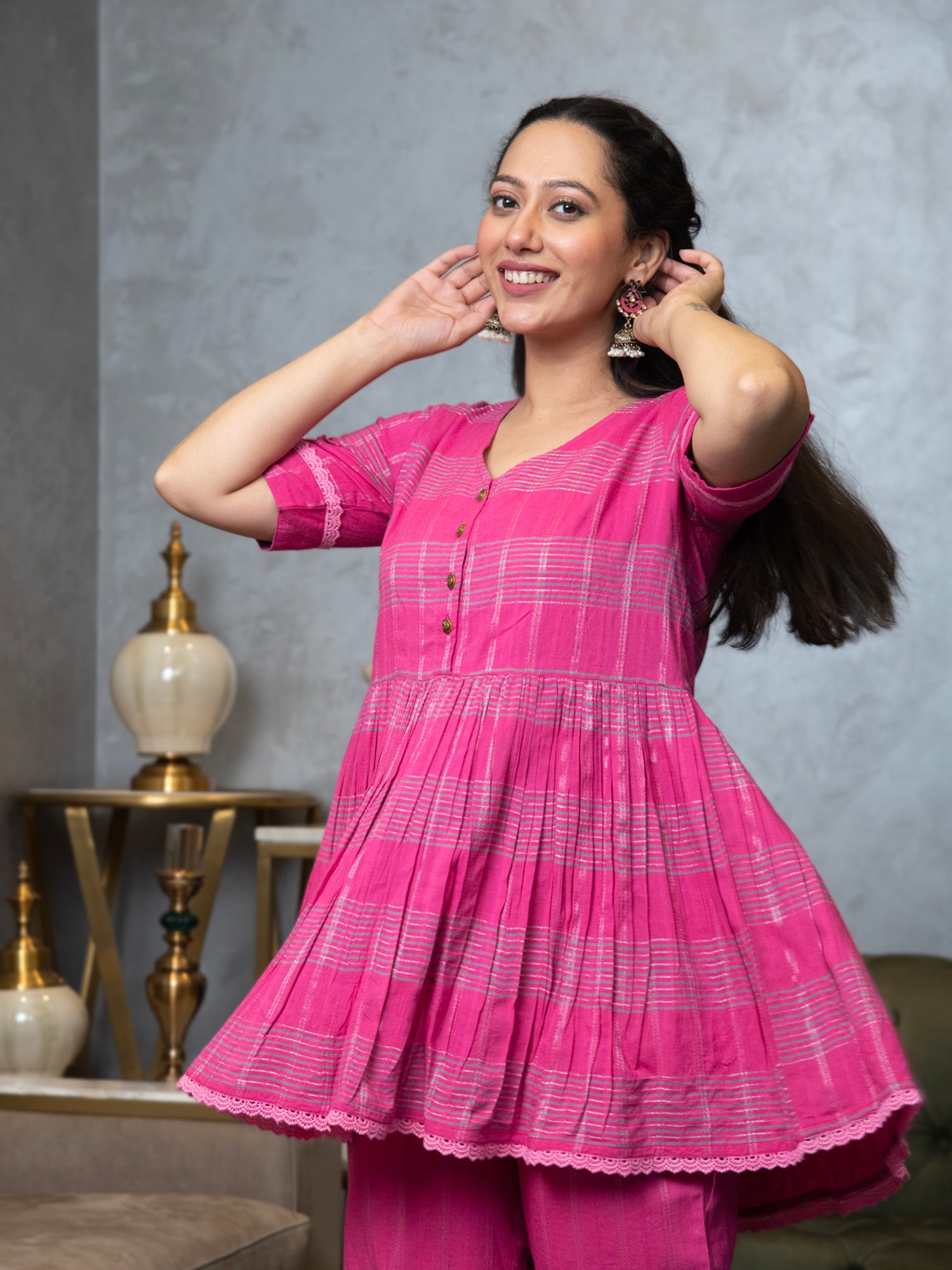 LUMINOUS PINK CO-ORD SET