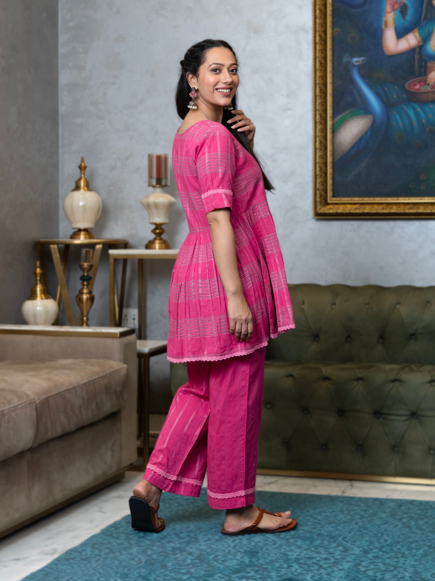 LUMINOUS PINK CO-ORD SET