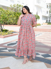 AAHELI PORTOFINO FLORAL FLARED DRESS