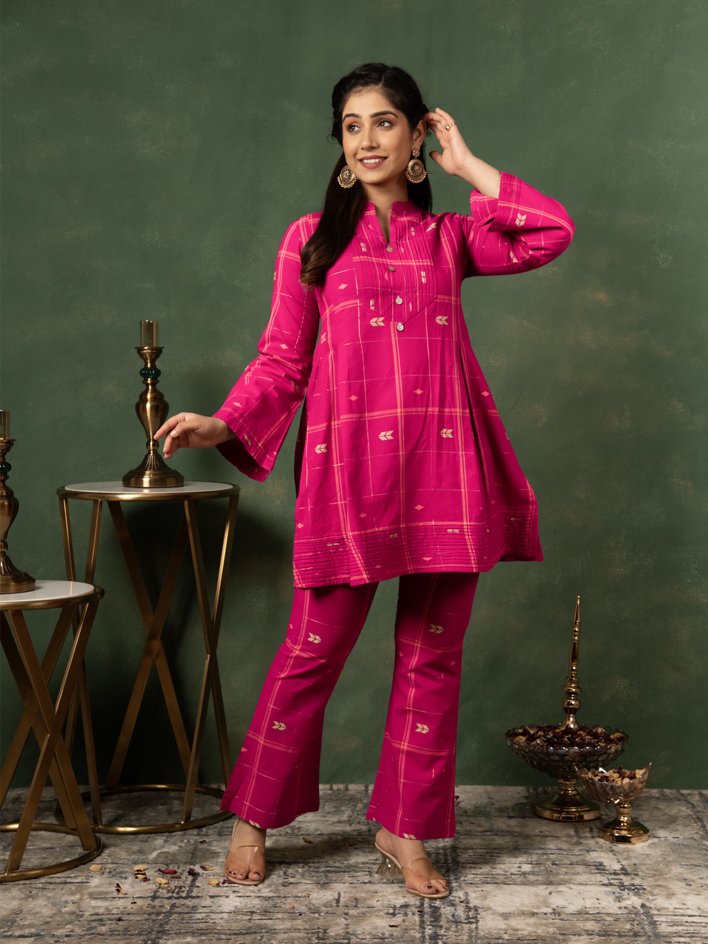 AMARA A-LINE KURTA & BOOTCUT PANTS SET