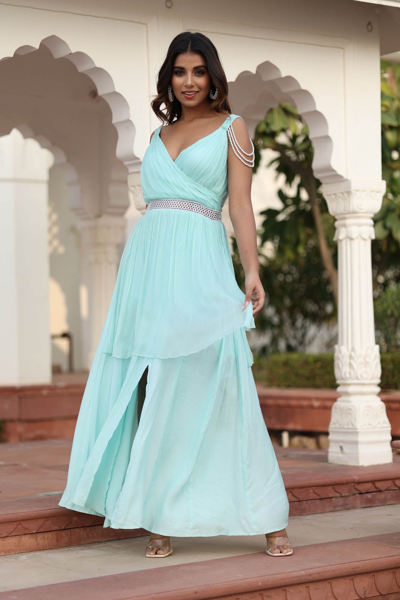 KIANA FLOWY CHIFFON DRESS
