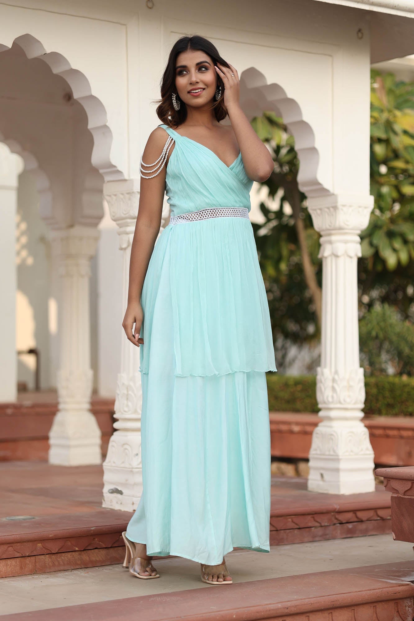 KIANA FLOWY CHIFFON DRESS