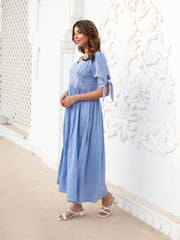 AAHELI SRIYA EMBROIDERED MAXI DRESS