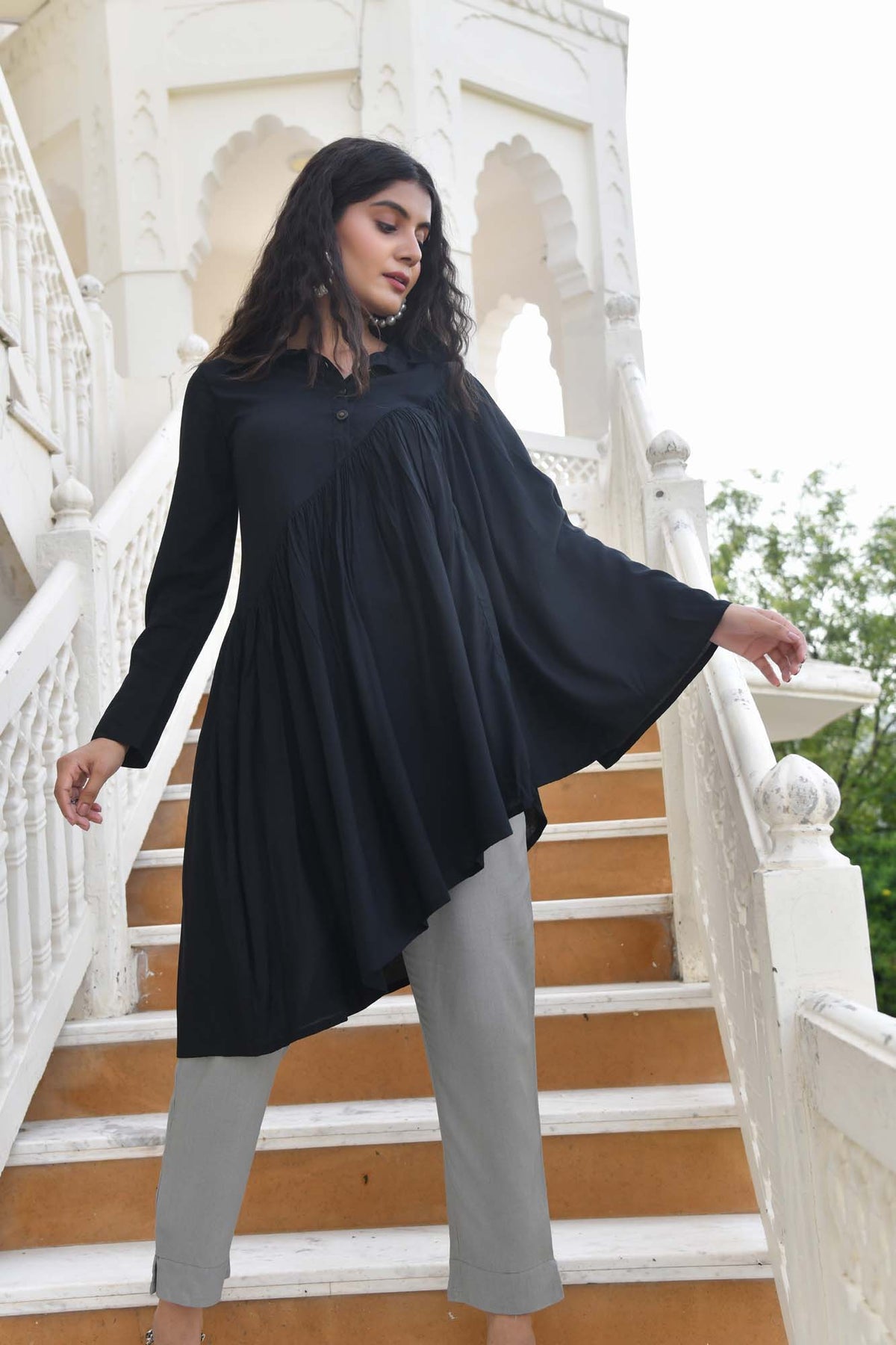 AAHELI BLACK FALL CO-ORD SET