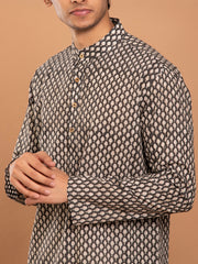 AAHELI ABHAY HAND BLOCK PRINTED KURTA-PANT SET