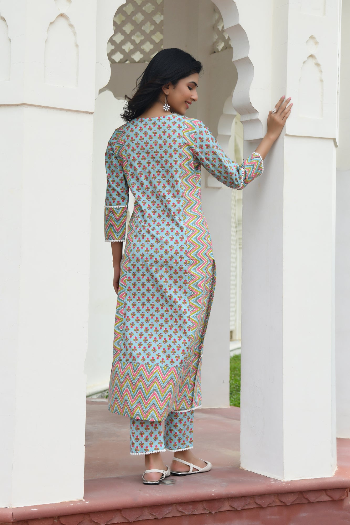 AIBA PRINTED COTTON SUIT SET